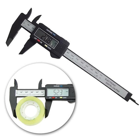 150mm Electronic Digital Caliper Ruler Carbon Fiber Composite Vernier