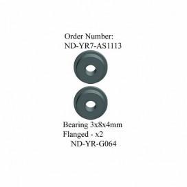 Bearing 3x8x4mm Flanged, R7