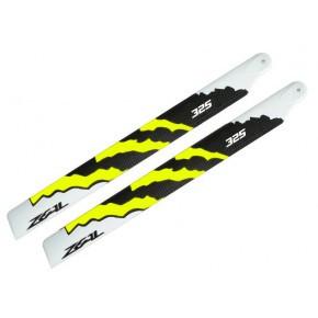 ZEAL Energy Carbon Fiber Main Blades 325mm (Yellow)